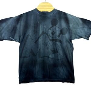 VINTAGE 90s Mickey Unlimited Disney Shirt Acid Wash Black Men's XL Single Stitch